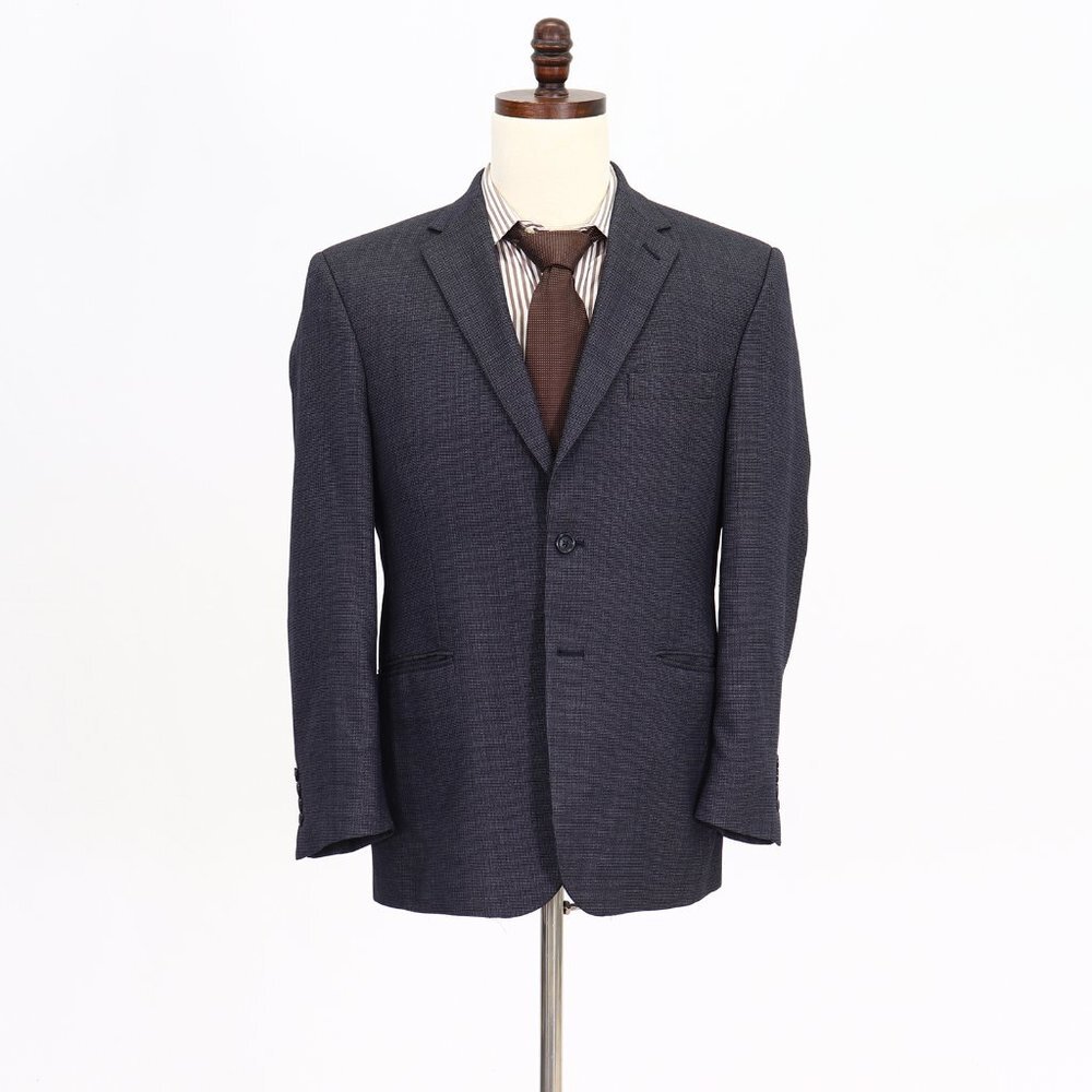 Jos. A. Bank 40S Navy Solid 2-Button Sport Coat Blazer Jacket B519